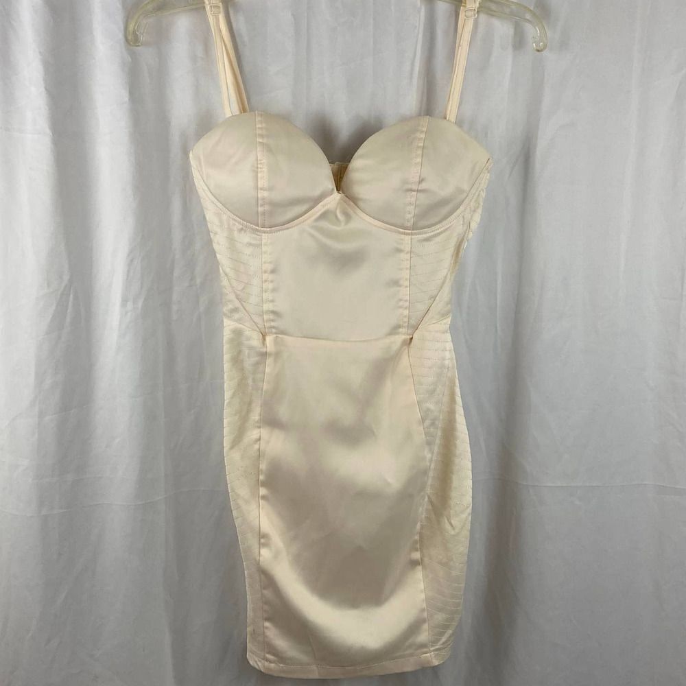Tobi Bodycon Corset Top Ivory Dress Size Small - Picture 7 of 10